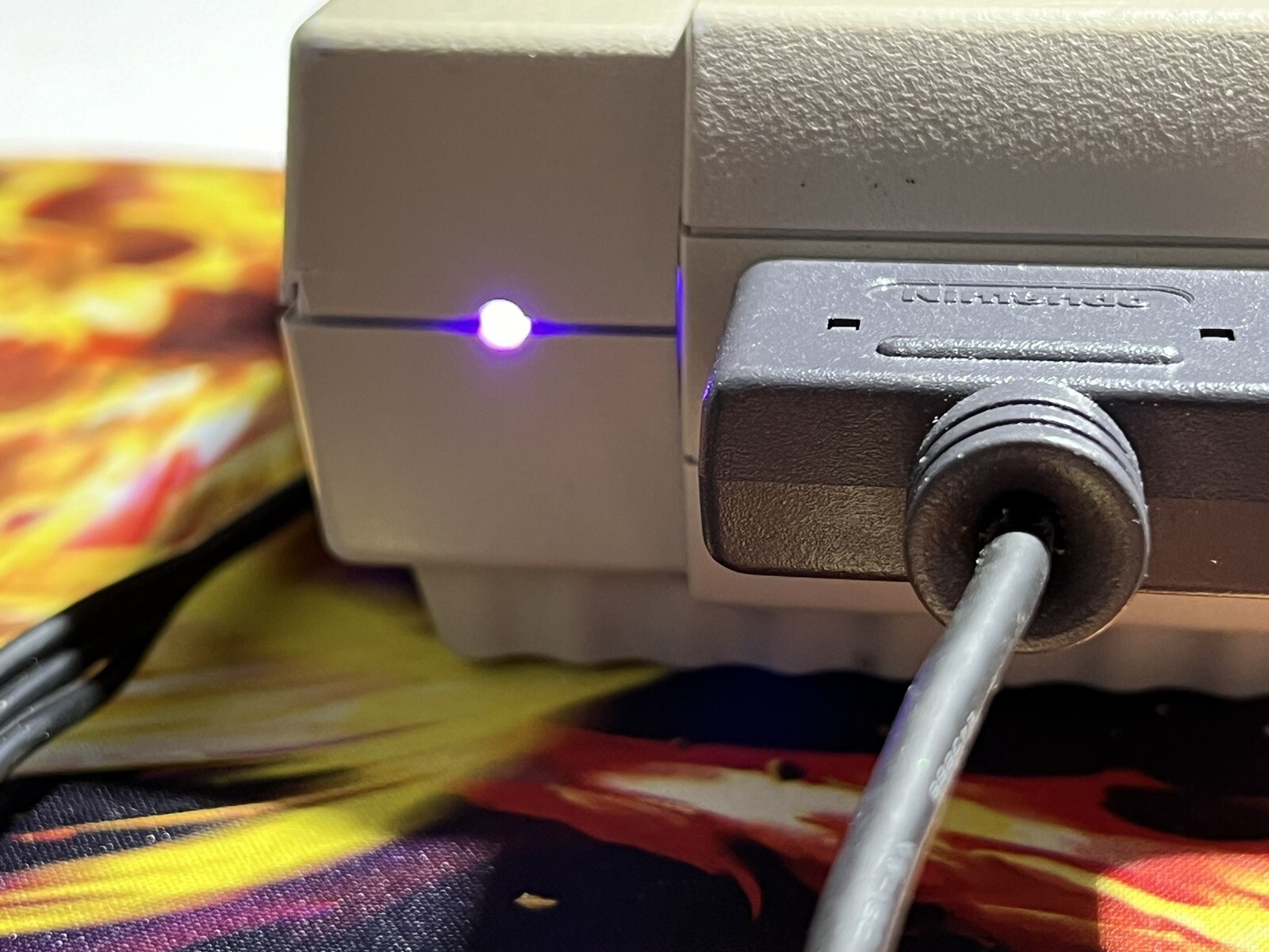 Super Nintendo Console Mario Paint & Mouse OEM Controllers Color Changing LED!!