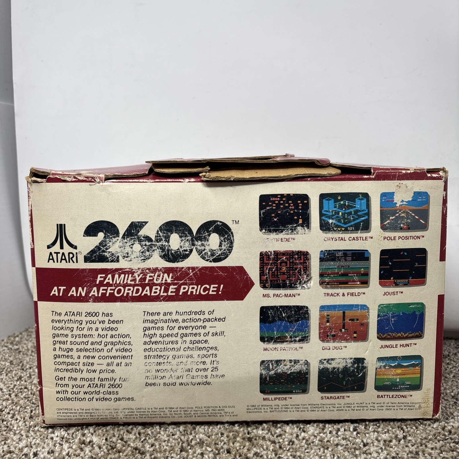 Atari 2600 Junior Game System Console tested boxed complete by Atari CIB NTSC