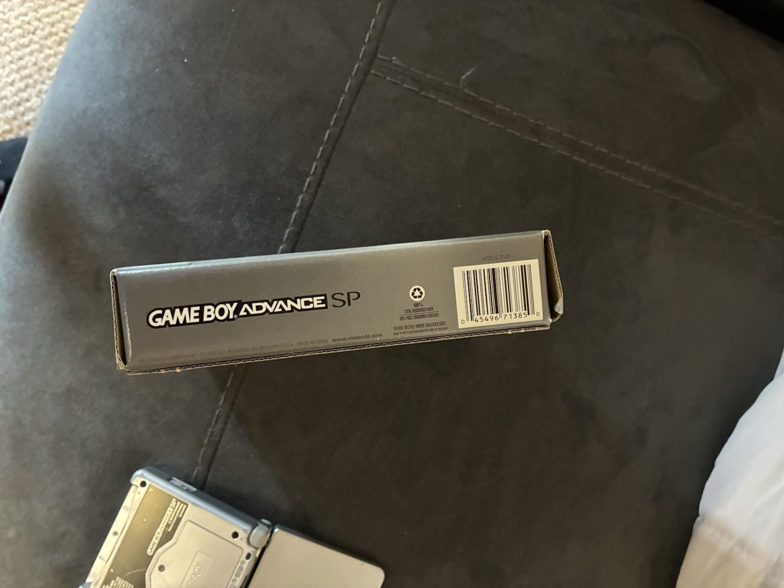 Gameboy Advance SP Silver With Box Battery Needs Replace!