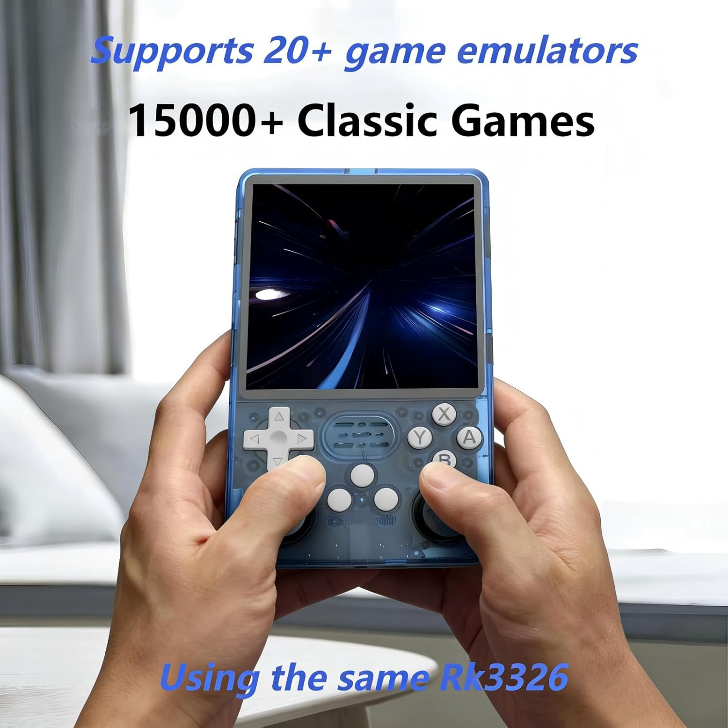 R36Plus Handheld Game Console,Portable Retro Gaming Console 4.0″ IPS Screen ,64G