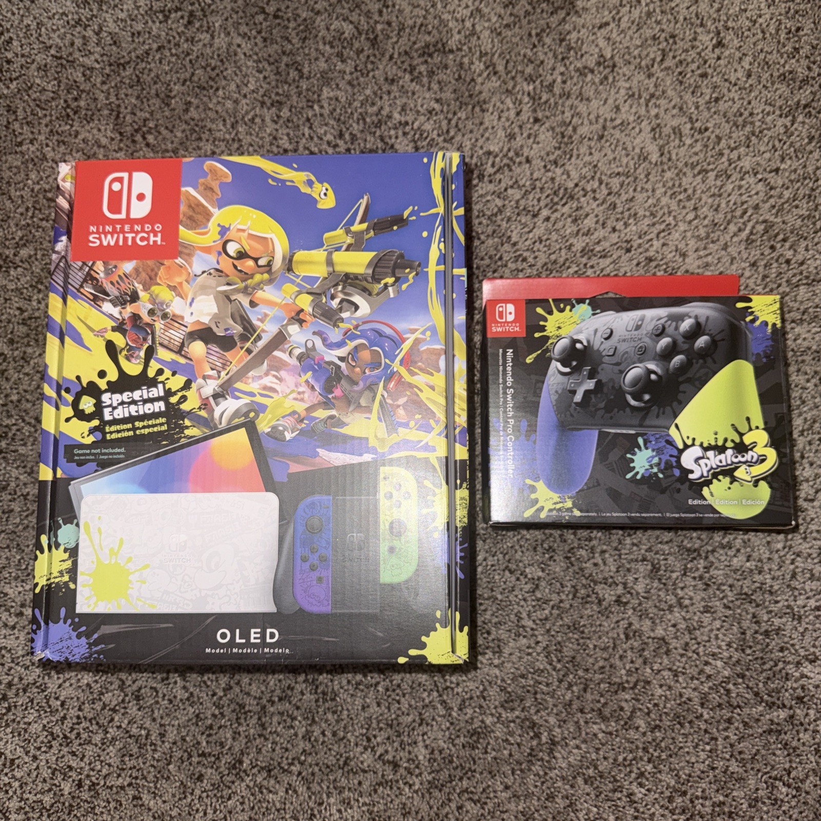 Nintendo Switch OLED’S Splatoon 3 & Controller