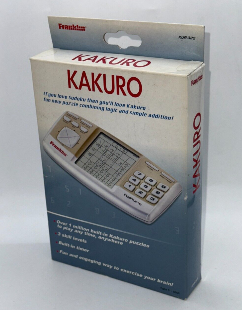 KAKURO – Sudoku Puzzle Style LCD Game & Watch Console – FRANKLIN, 2006 – NEW
