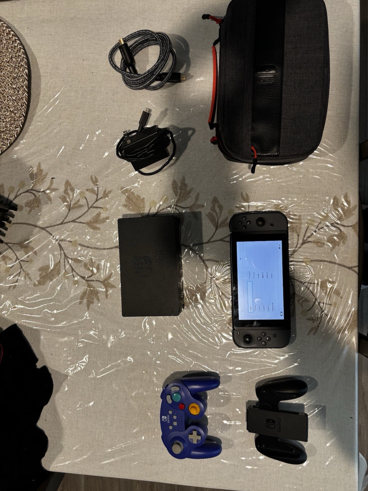 Nintendo Switch Original Console With Accessories 128gb SD Card Travel Case