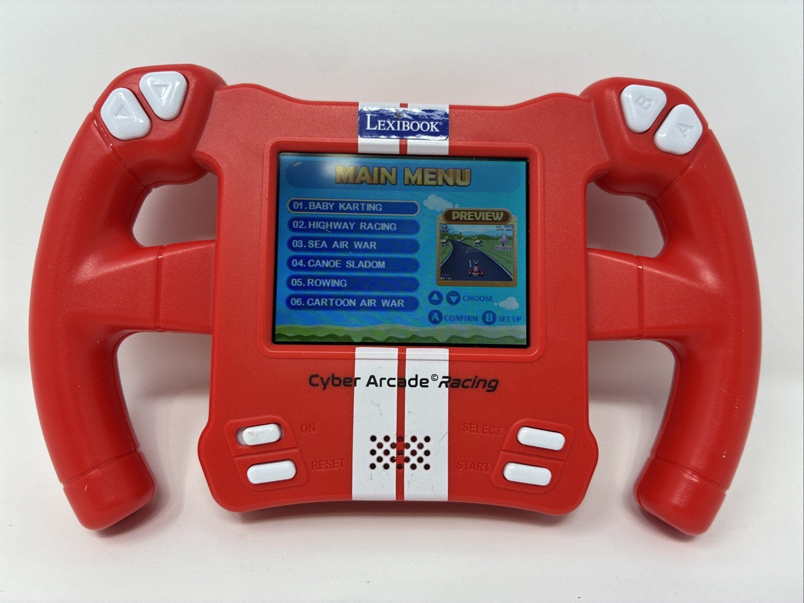 Lexibook JL3150, Cyber Arcade, Motion Console, 30 racing, action and puzzle game