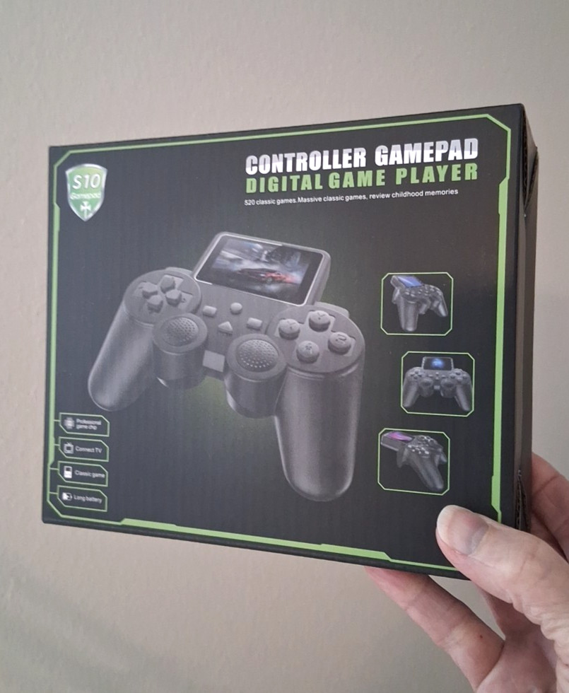 S10 Handheld Gamepad Controller Video Game Player, Black, 520 Built-In Games