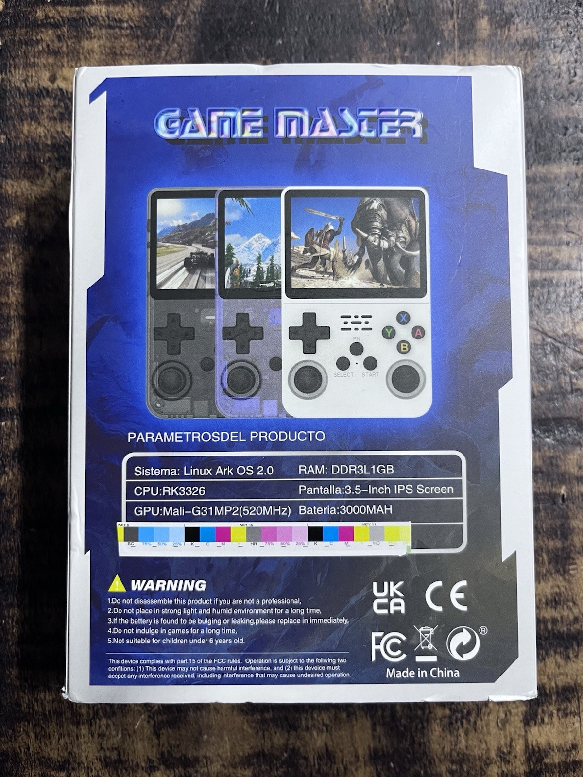 -Game Master R36S Retro Handheld Video Game Console White