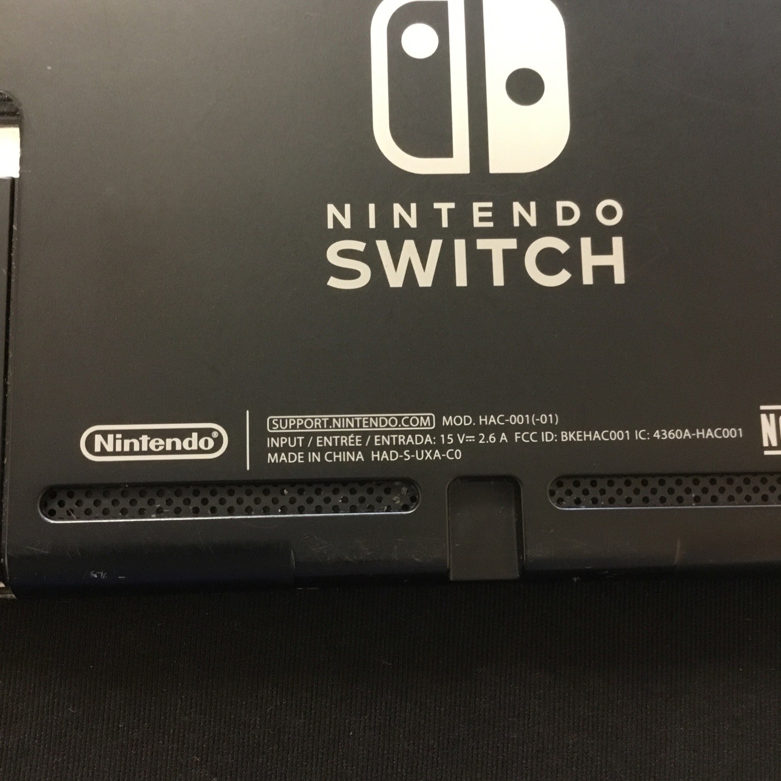 Nintendo Switch v2 CONSOLE SCREEN ONLY HAC-001(-01) Black