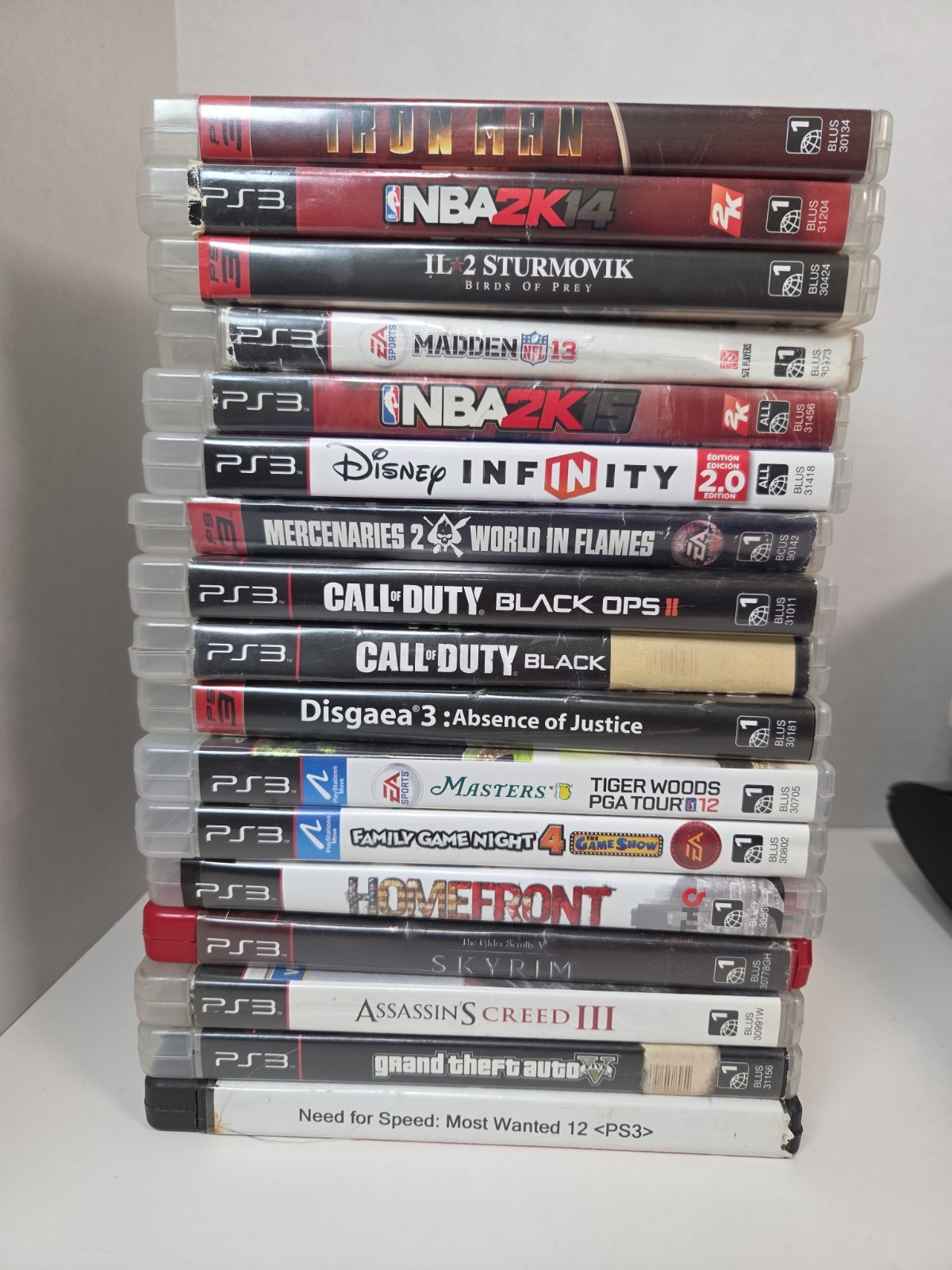 PS3 GUITAR HERO Console Bundle w/ Dongle 25 Games Playstation 3 TESTED