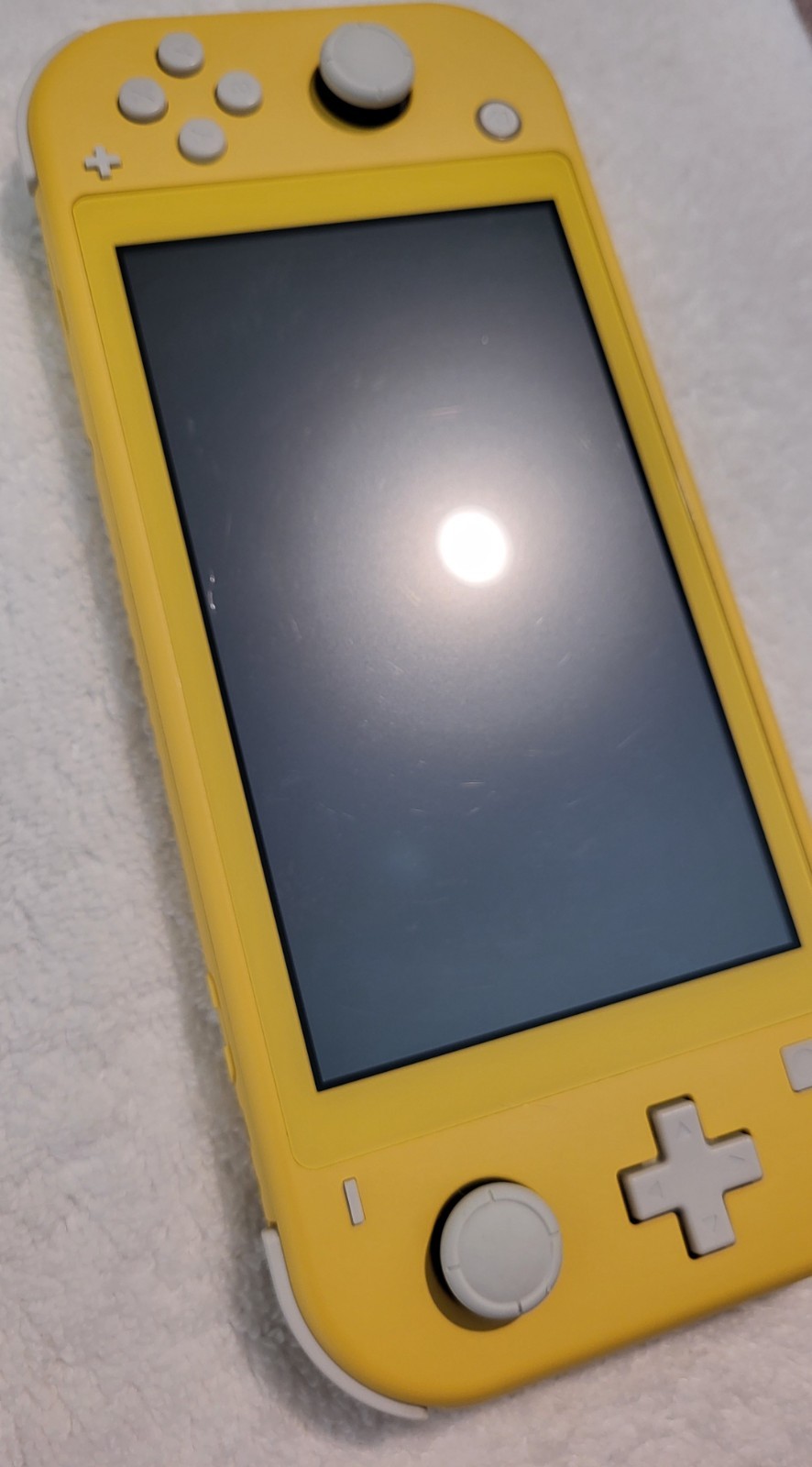 Nintendo Switch Lite Yellow Console System w/ Matching Box, OEM HDMI, & Manual