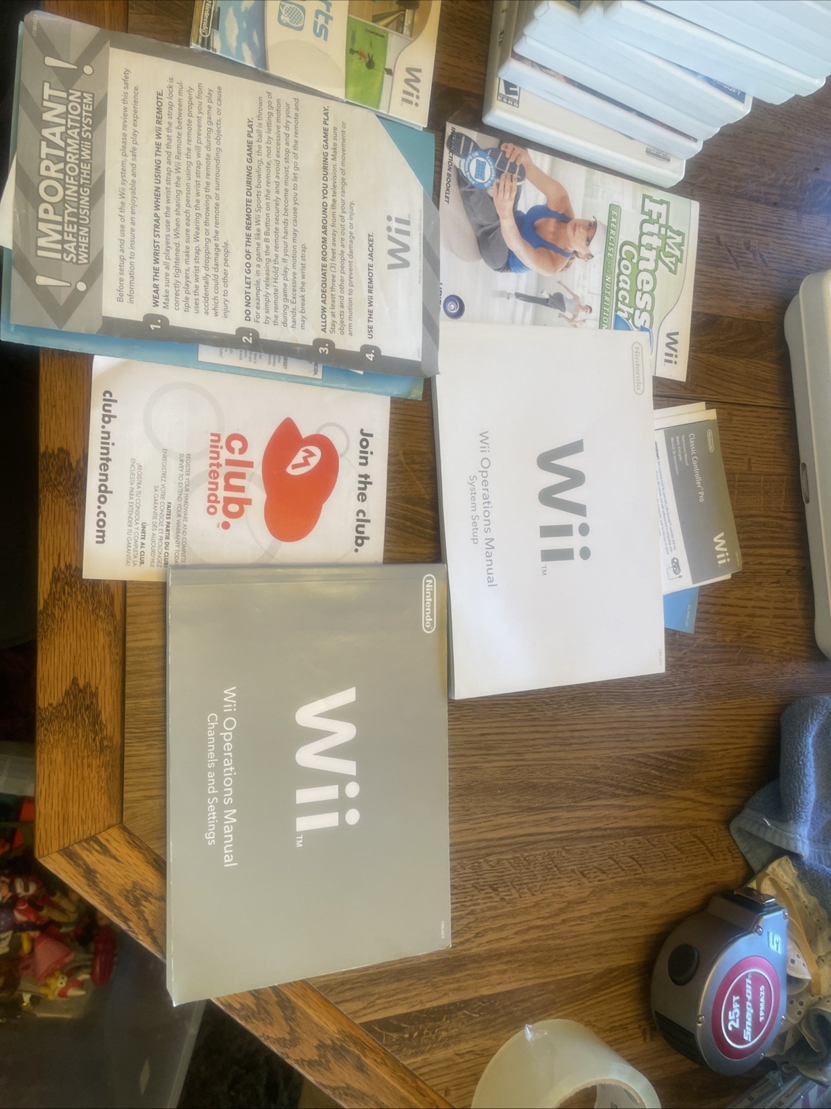 Nintendo Wii Console with Wii Sports – Multiple Controllers And Games. Tested!