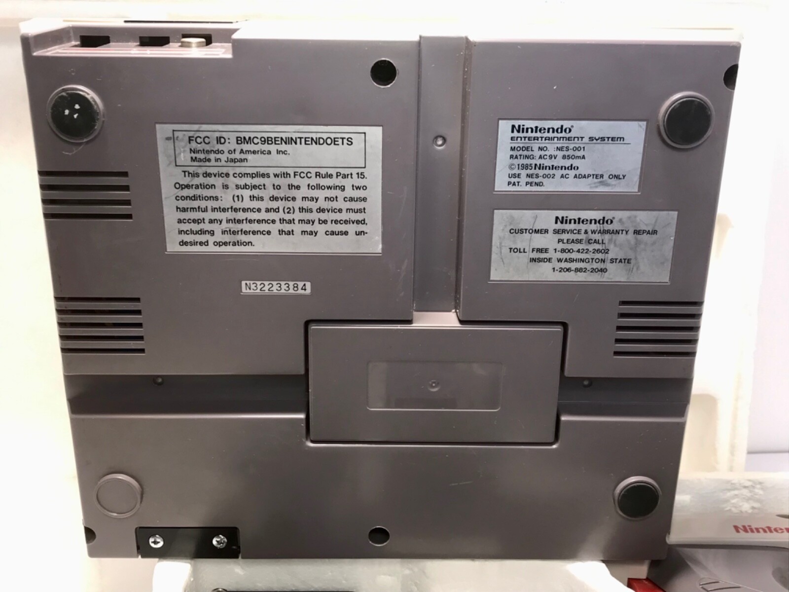 Original Nintendo Entertainment System: Action Set (NES) Gray Gun Tested