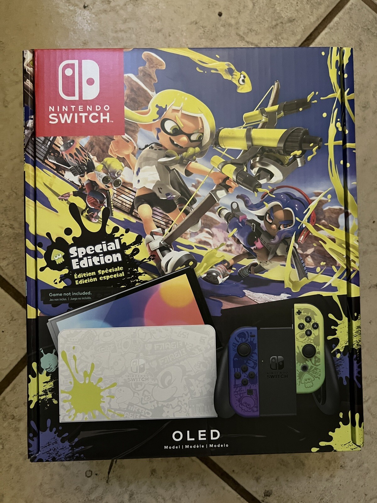 NINTENDO SWITCH OLED SPLATOON 3 SPECIAL EDITION US VER NEW IN HAND! (NO GAME)
