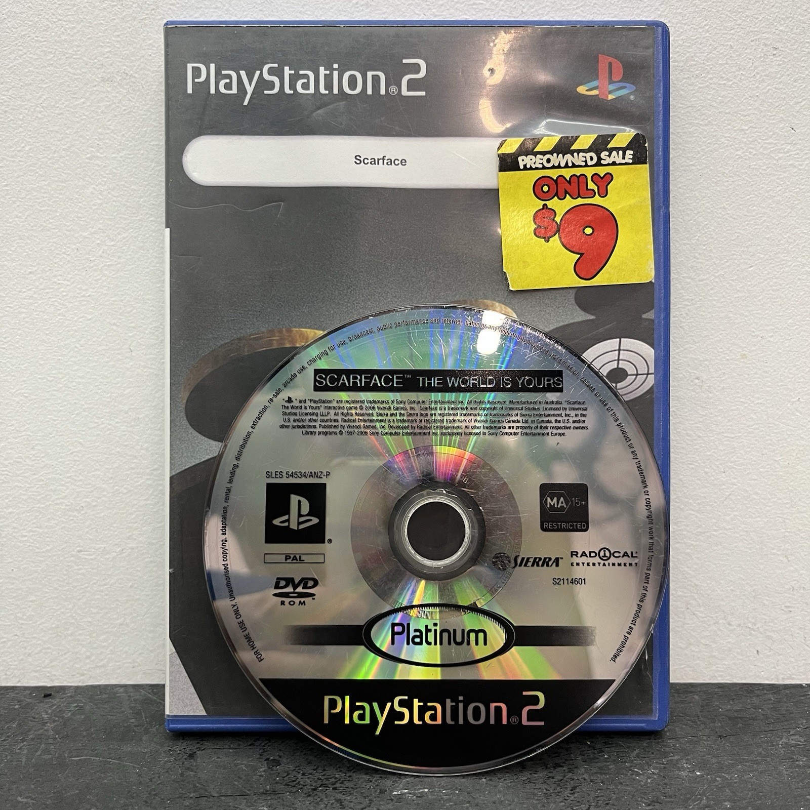 Sony Playstation 2 Slim Silver Console W.Game Controller 8MB Card & Leads TESTED