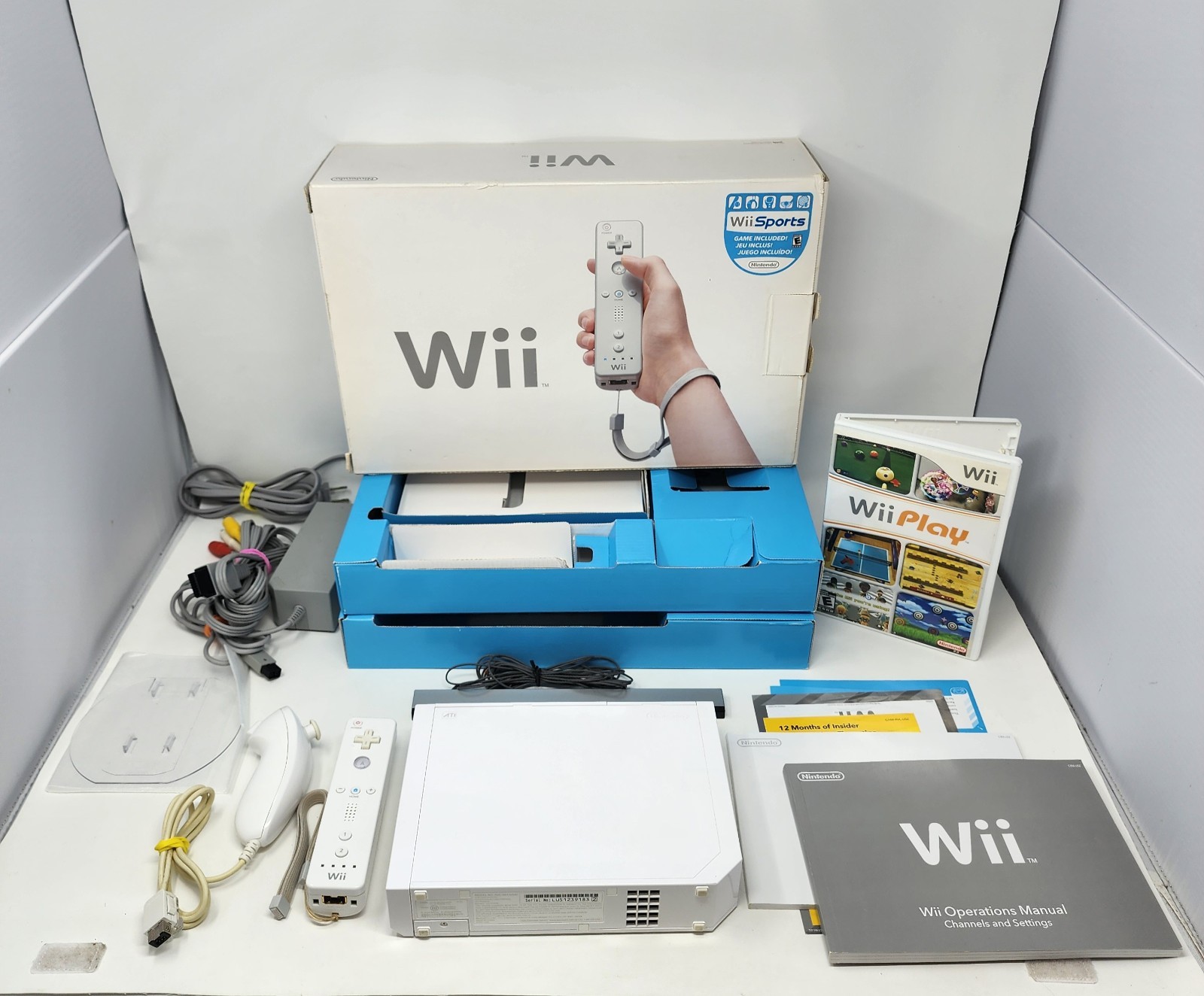 Nintendo Wii Video Game System RVL-001 Wii Play Bundle CIB USA Version – TESTED