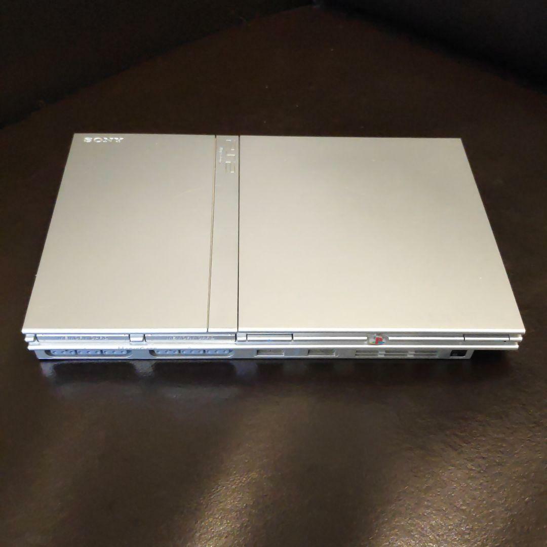 PS2 Slim Console Satin silver White SCPH-75000SSS SONY Japan Console only