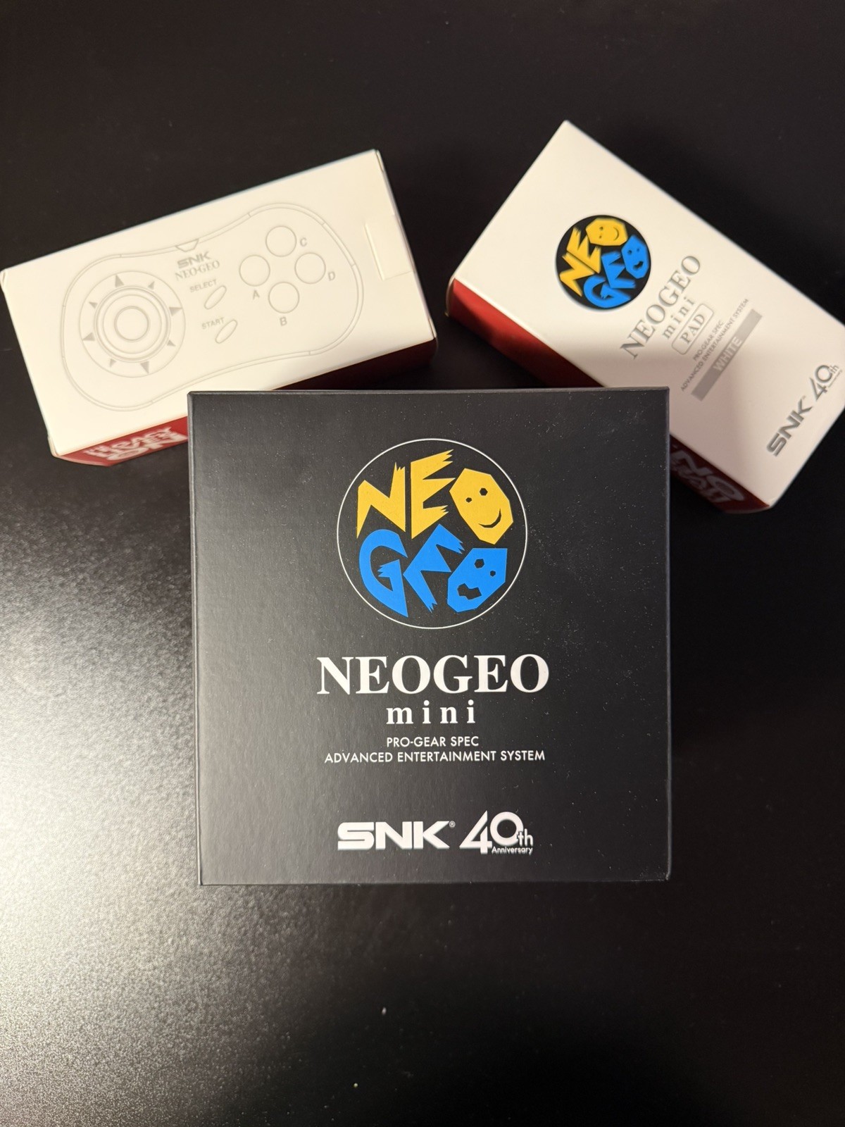 NEOGEO Mini Pro-Gear Spec Classic Japanese Edition SNK 40th Anniv. w/controllers