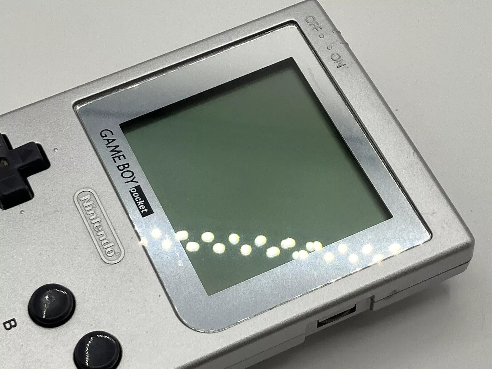 Nintendo Gameboy Pocket Silver Console Only Region Free MGB-S-VA 9070