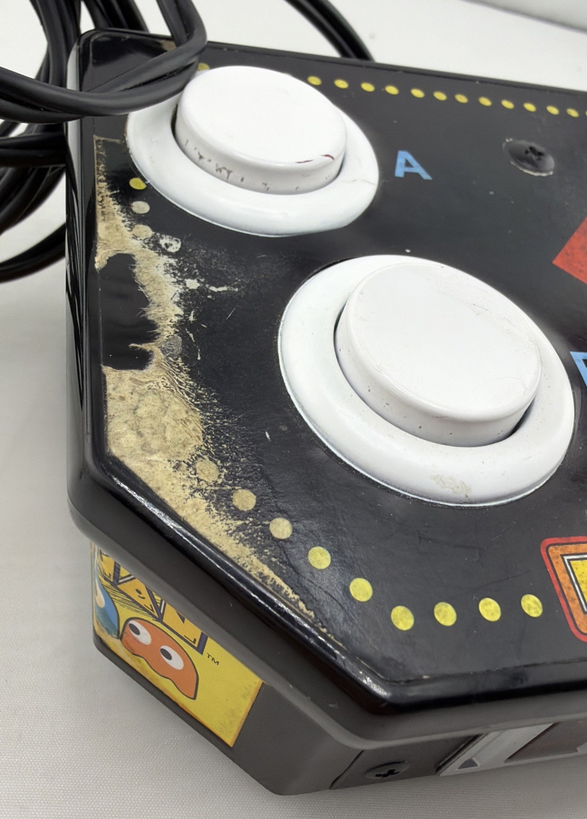 Namco Pac-Man Jakks Pacific Plug & Play TV Game Joystick RCA Tested.