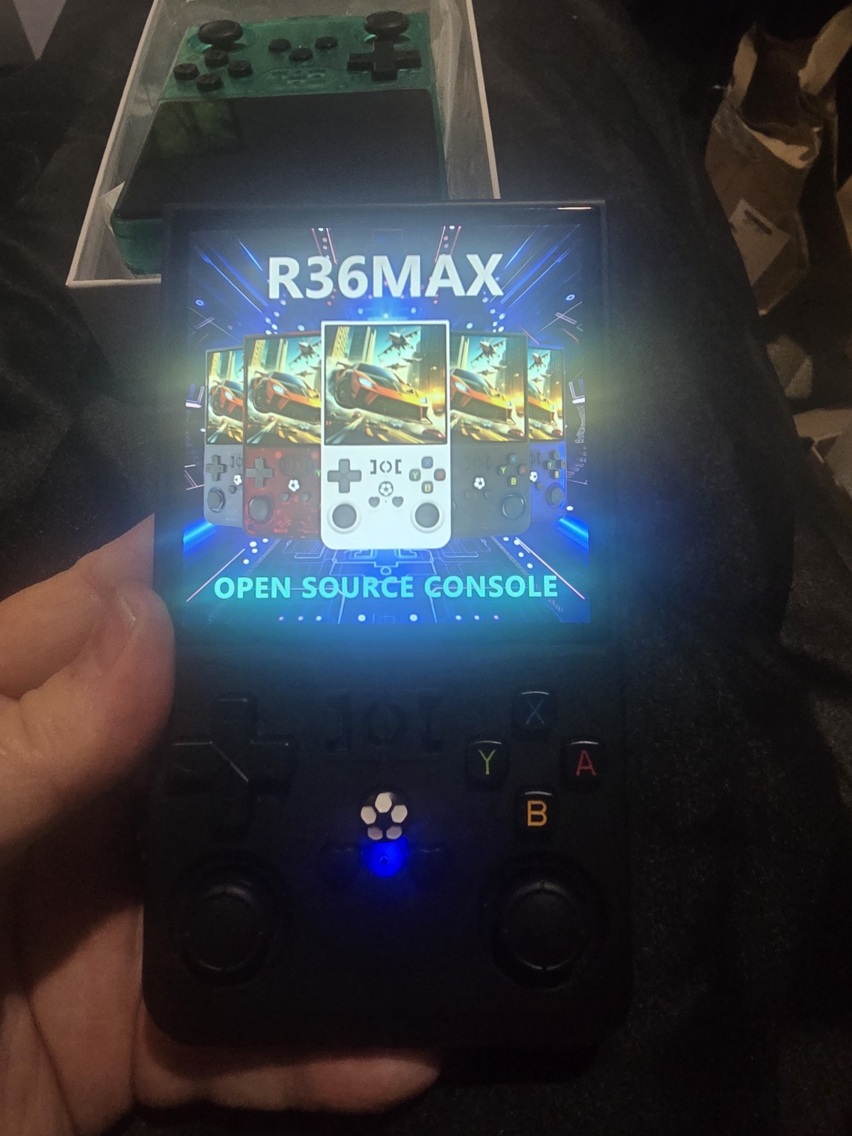 r36 max retro handheld game console 64gig SD Card