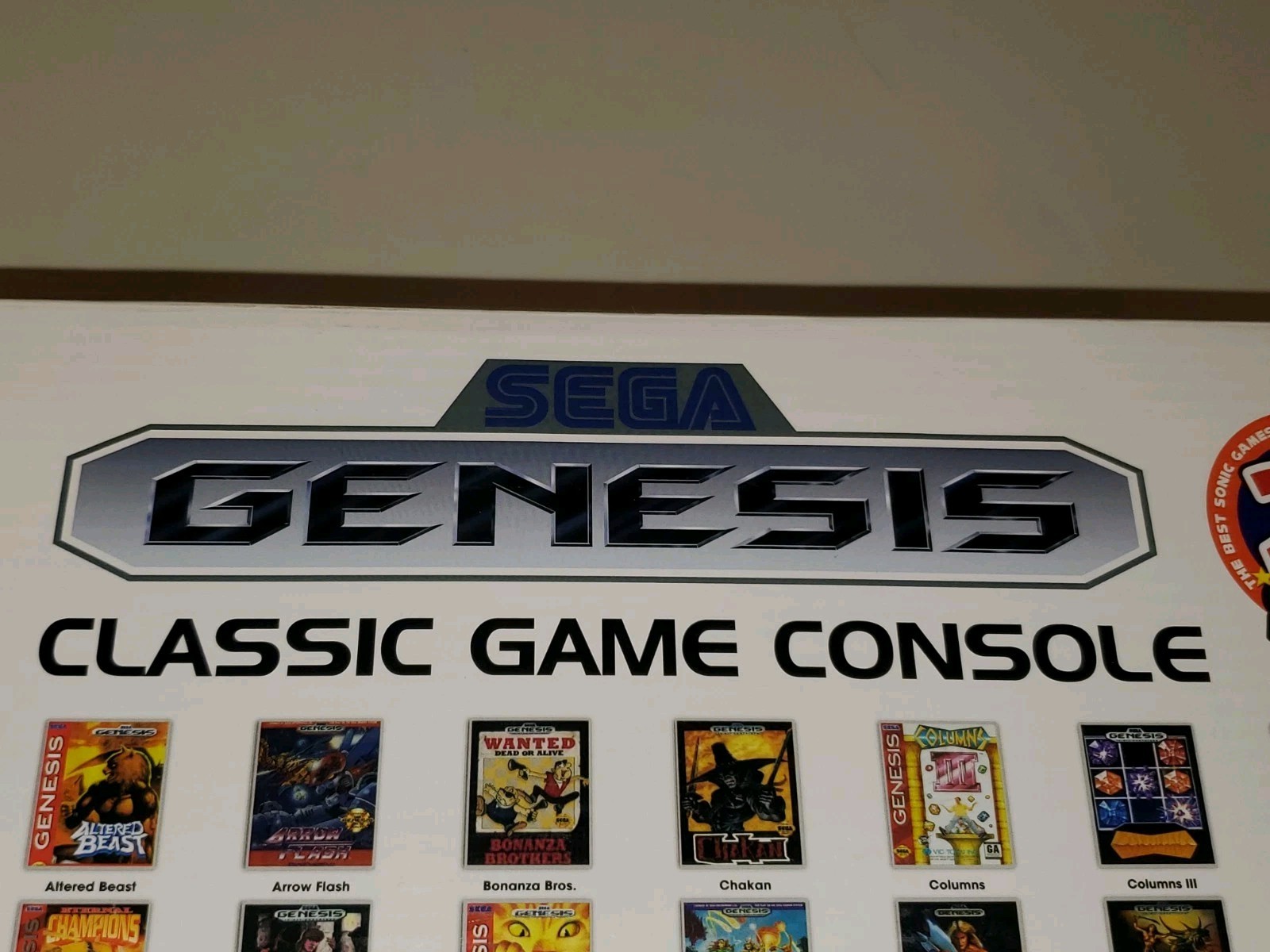 Sega Genesis Mini Classic Game System Sonic HedgeHog Mortal Kombat 2 3