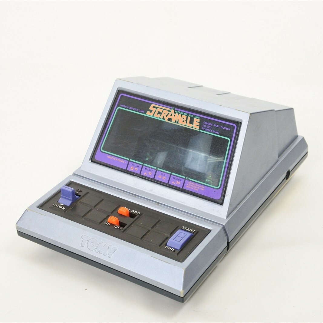 LCD SCRAMBLE Boxed Handheld Console Game Watch TOMY LSI Tested JAPAN Ref 1412