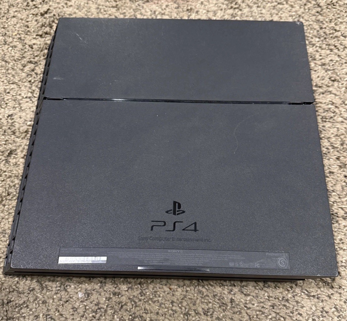 PlayStation 4 500GB Console W/ Cables, Controller And Game Tested Software 11.52