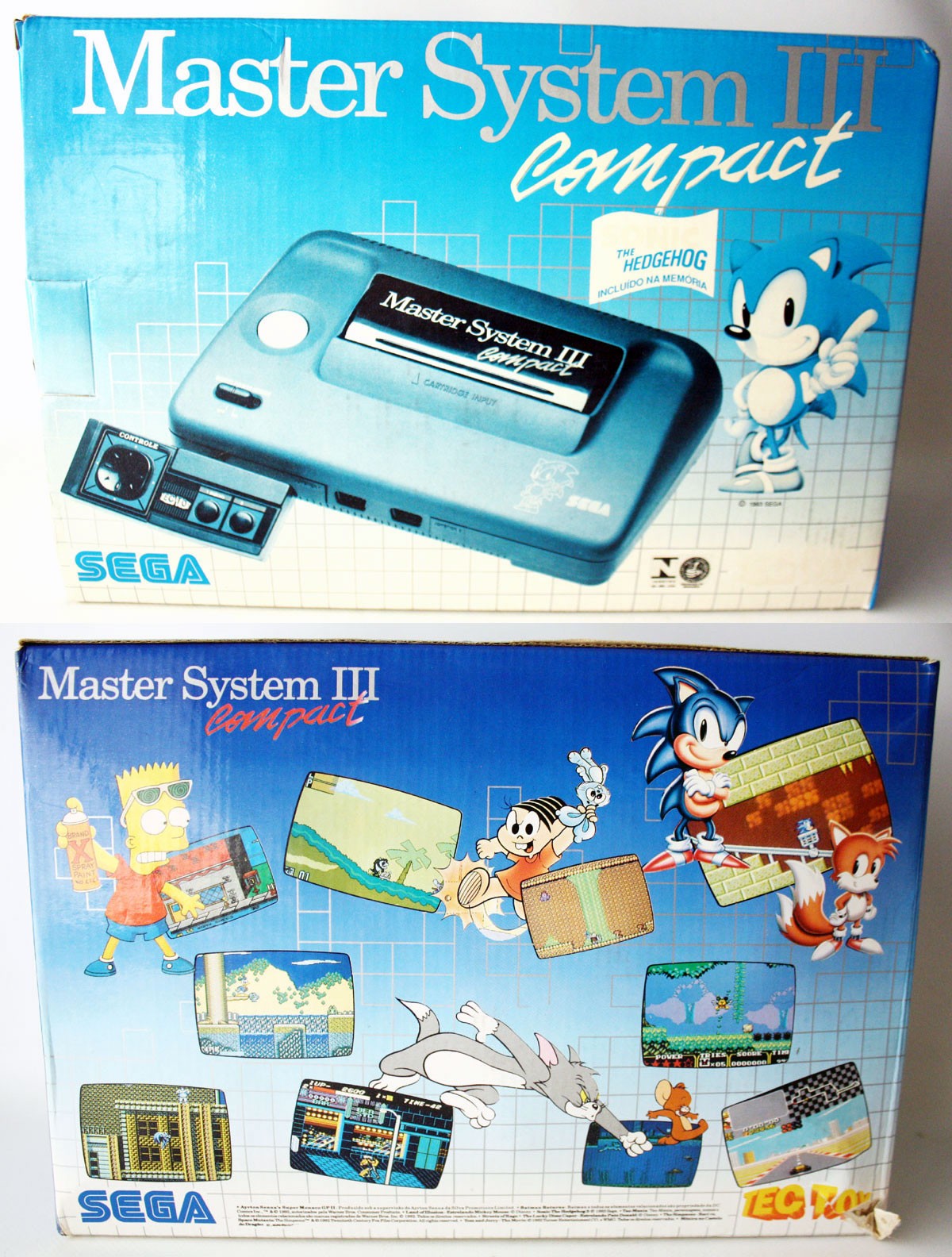 RARE VINTAGE 1992 SEGA MASTER SYSTEM III COMPACT CONSOLE SONIC TEC TOY NEW NOS !