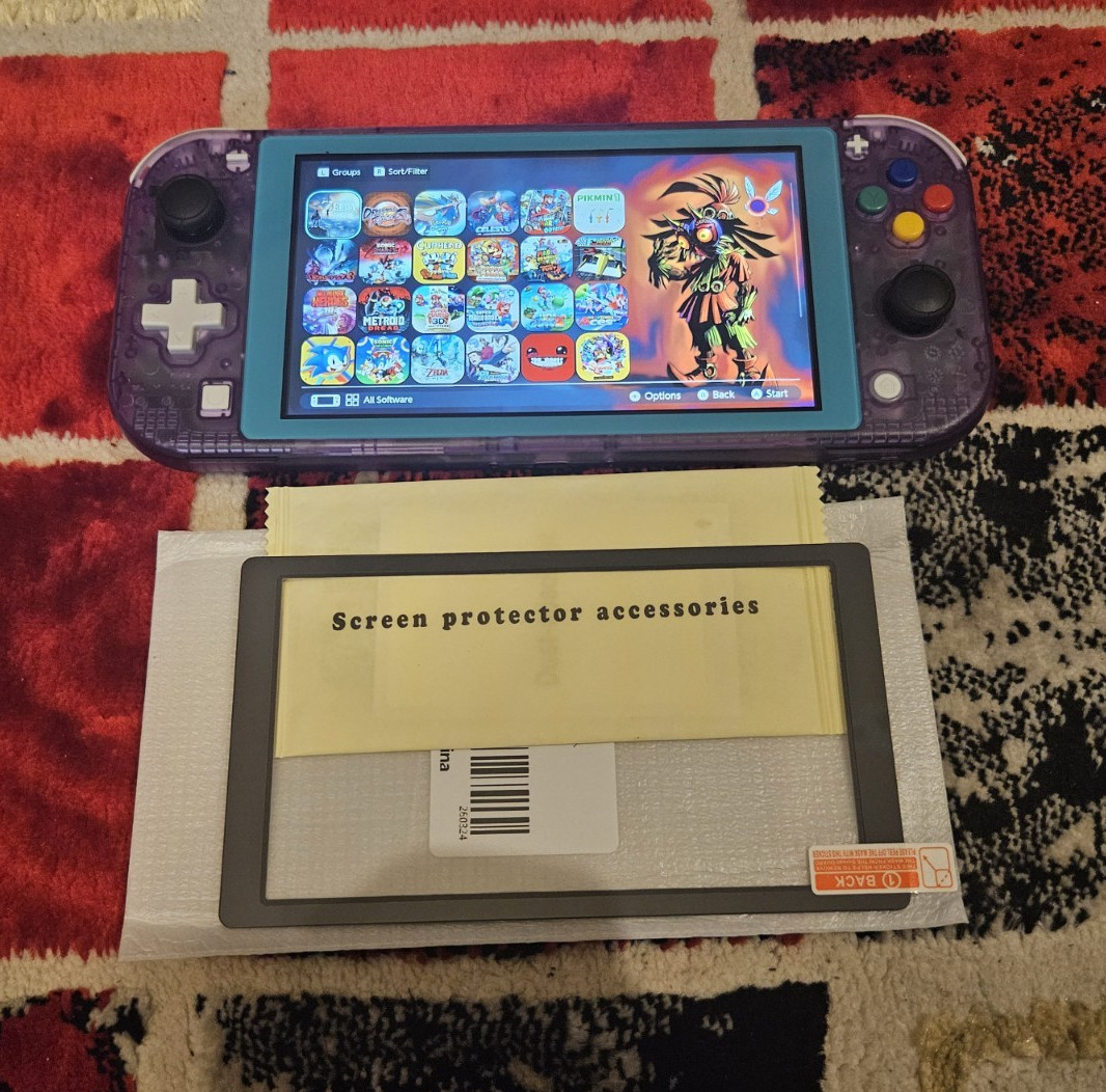 Nintendo Switch MOD.HDH-001 Custom Shell eXtremeRate Atomic Purple 128GB READ