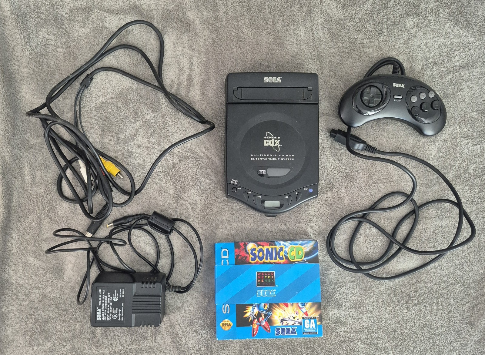 Sega CDX Console CIB Complete Tested & Working Genesis CD Rare W/ Games