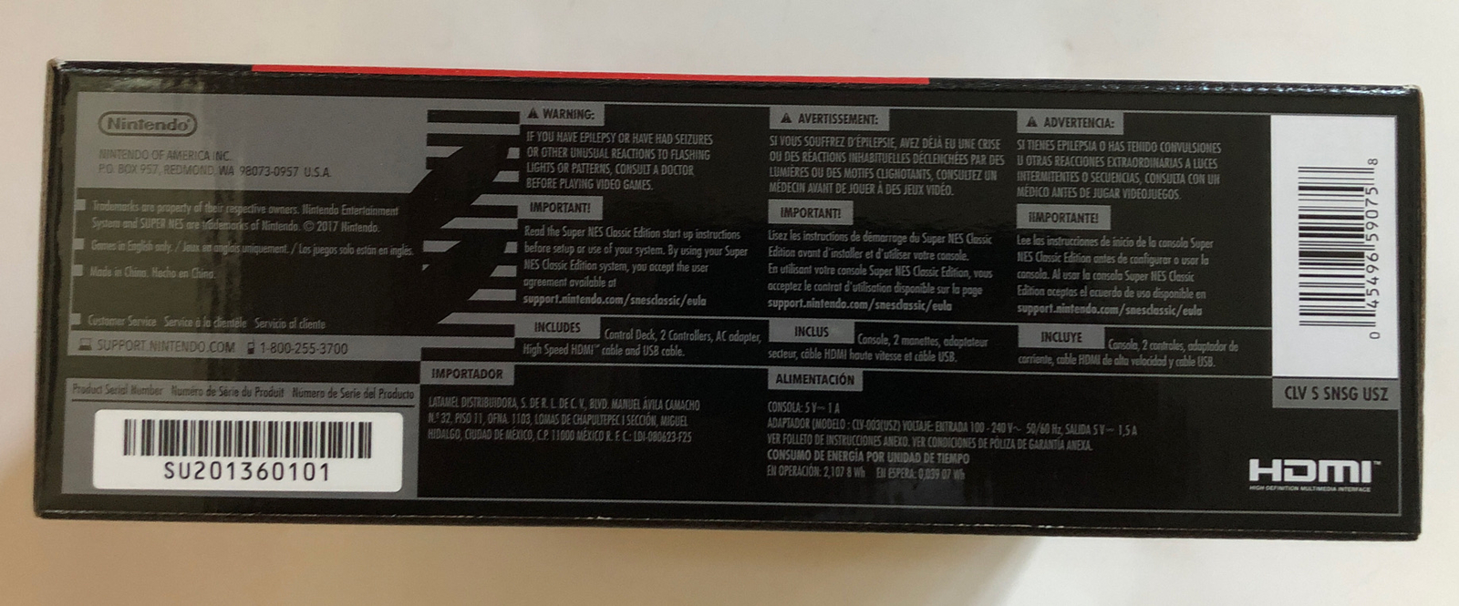 Super Nintendo Entertainment System: Super NES Classic Edition – New (UnOpened)