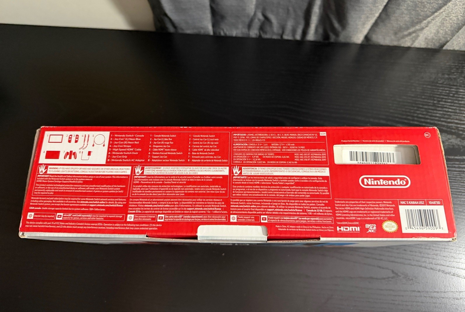 Nintendo Switch Console HAC-001 With Box & 512 GB SD Card Read Description!