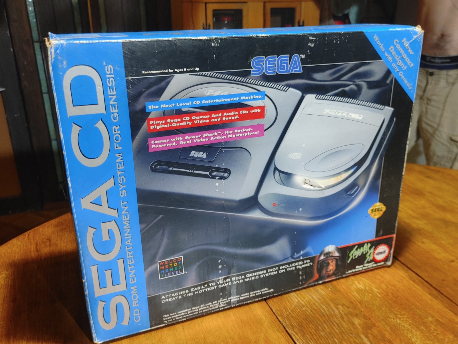 Sega CD Model 2 Console Genesis Bundle Consoles w Controller & Box *TESTED*