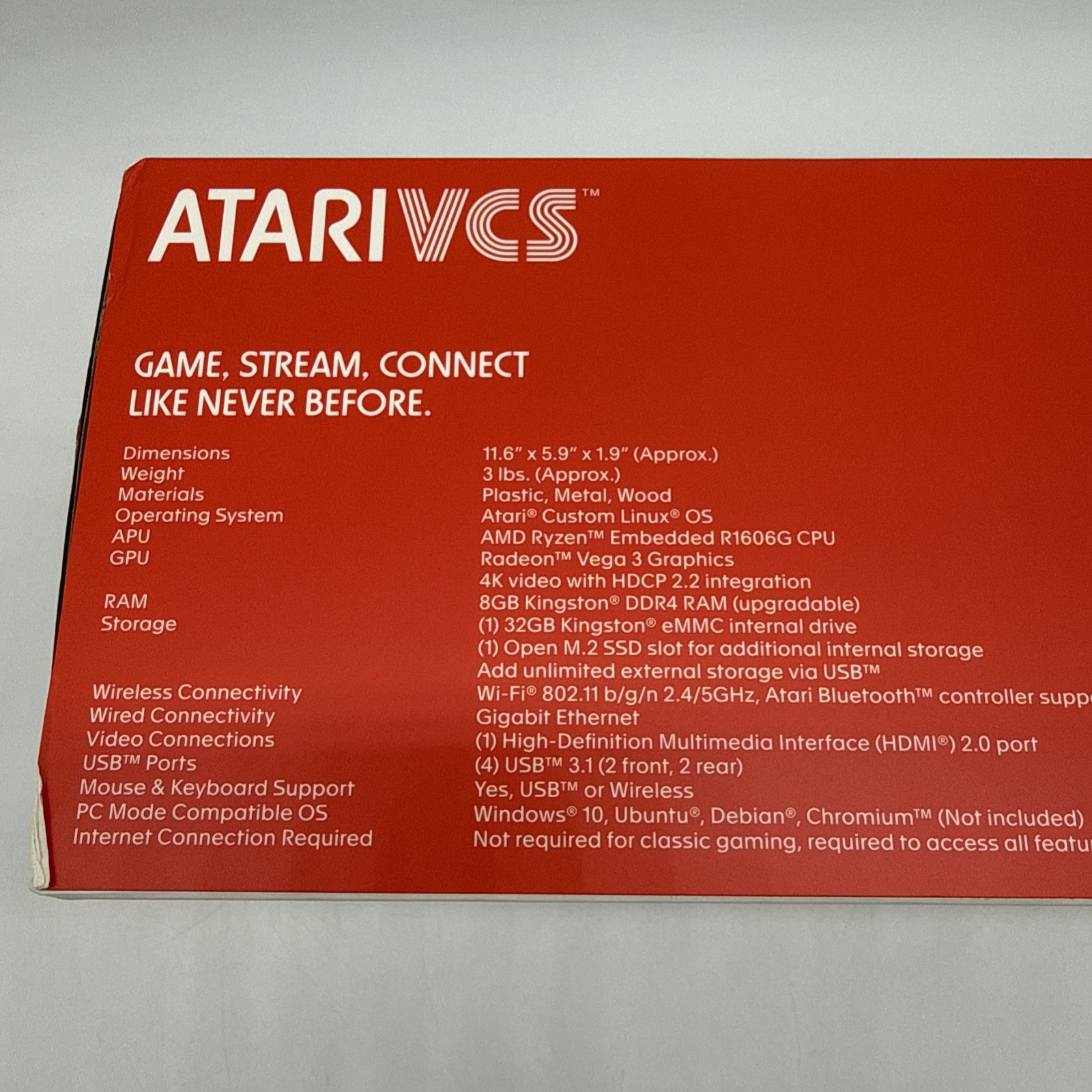 Atari VCS 800 Collector’s Edition 4K Console — NEW/SEALED