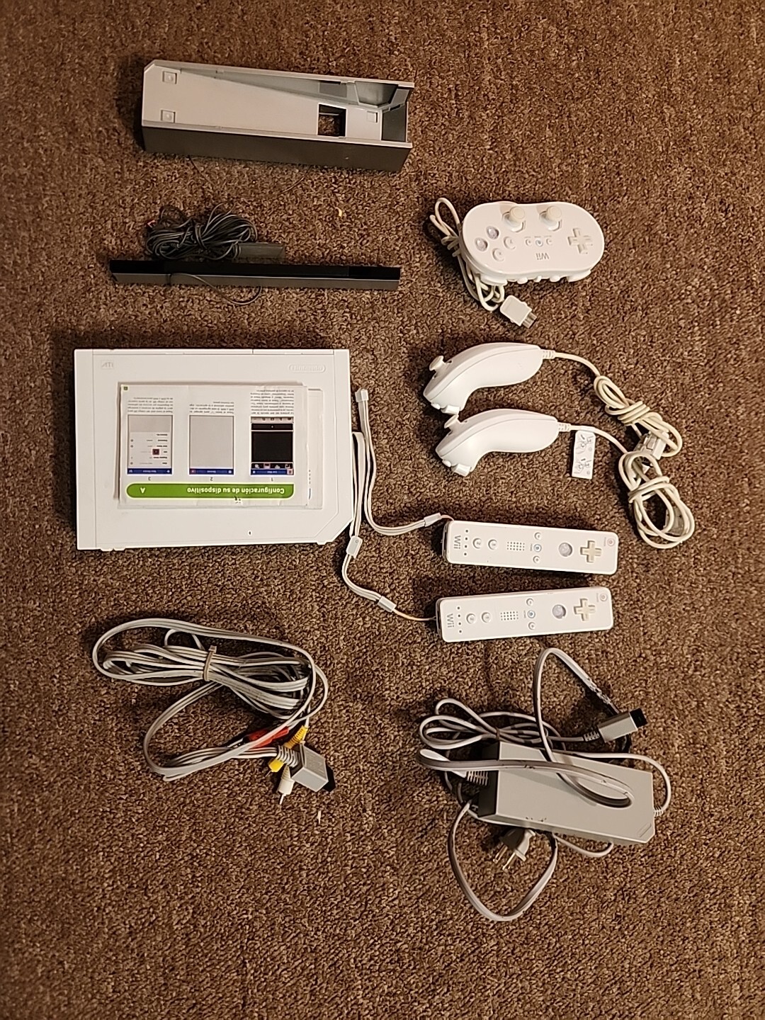 Nintendo Wii Video Game Console System White TESTED