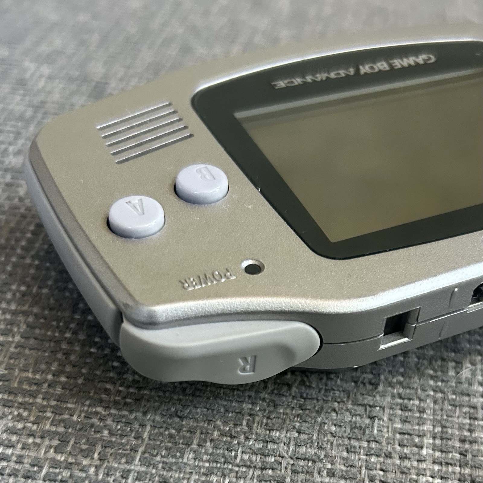 Nintendo Gameboy Advance GBA Platinum Silver Handheld Console AGB-001 Tested