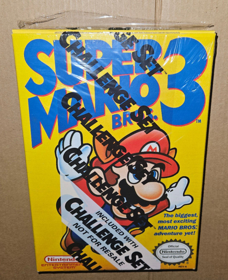NES Challenge Set Nintendo Entertainment System Console CIB Complete Box Mario 3