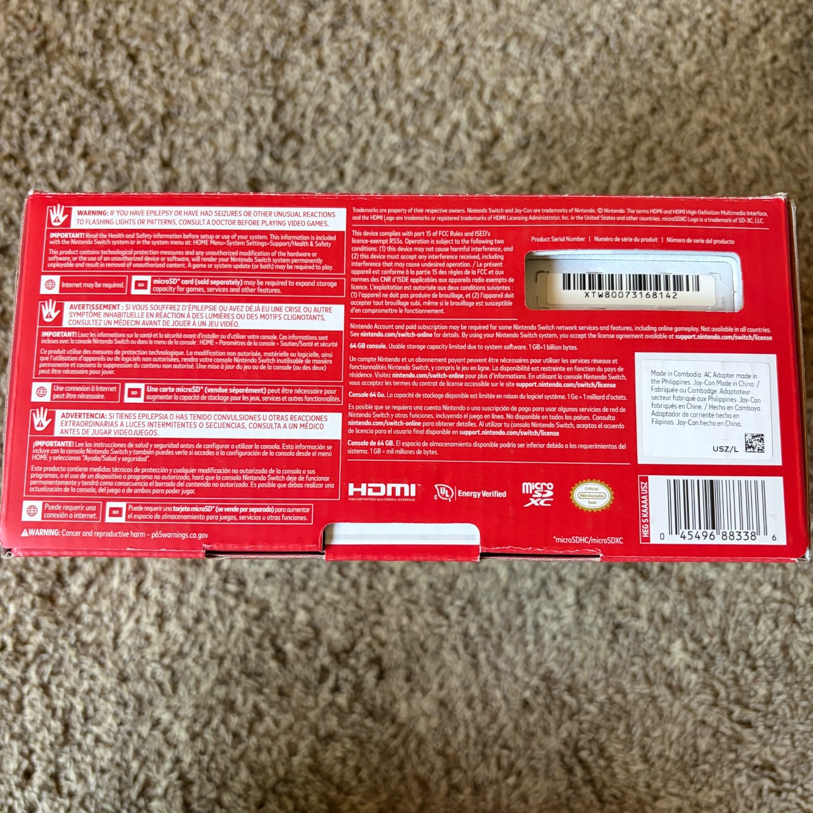 Nintendo Switch OLED 64GB Handheld Console – White with Case & All Accessories