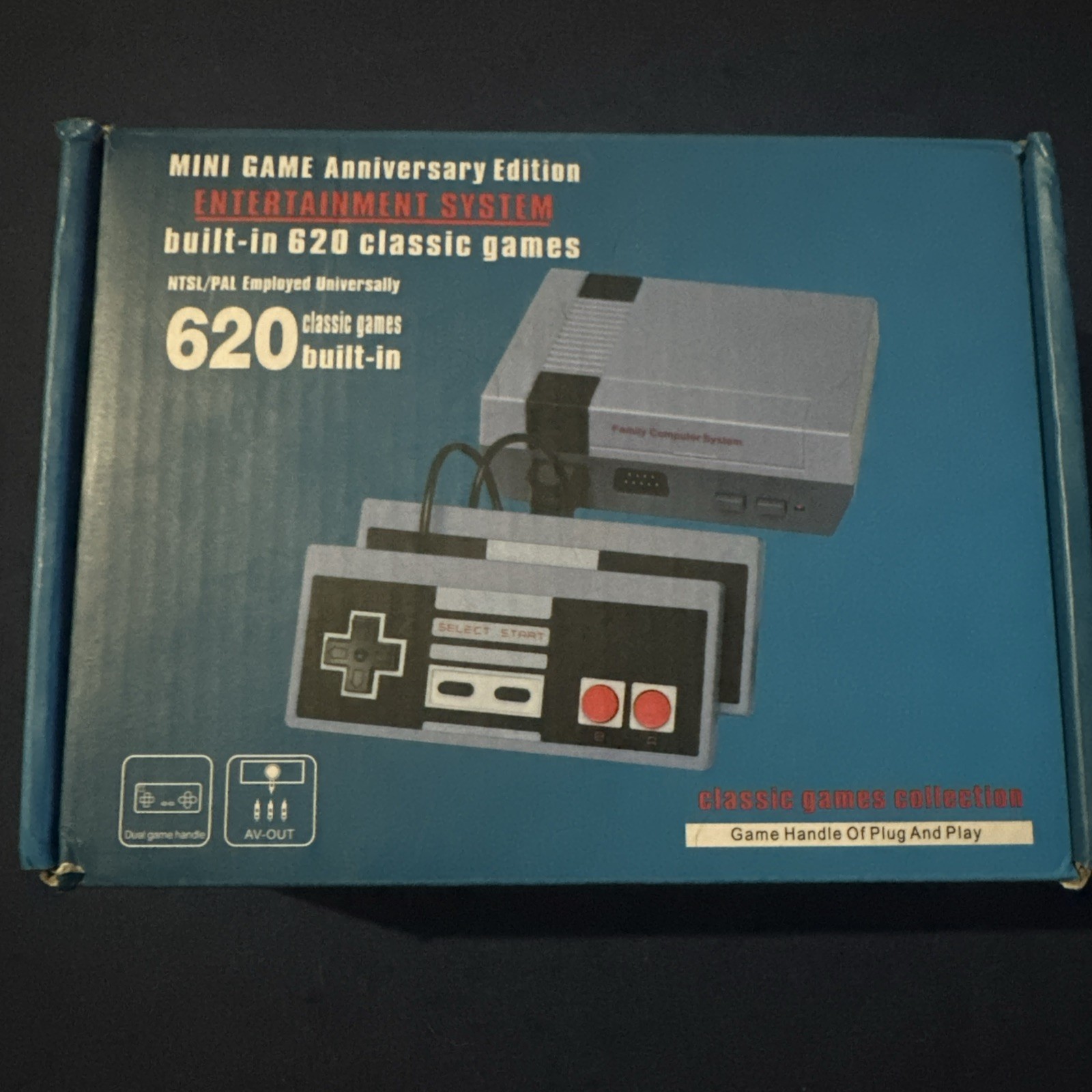 New Mini NES Nintendo Anniversary Edition 620 Games Style Console Plug & Play