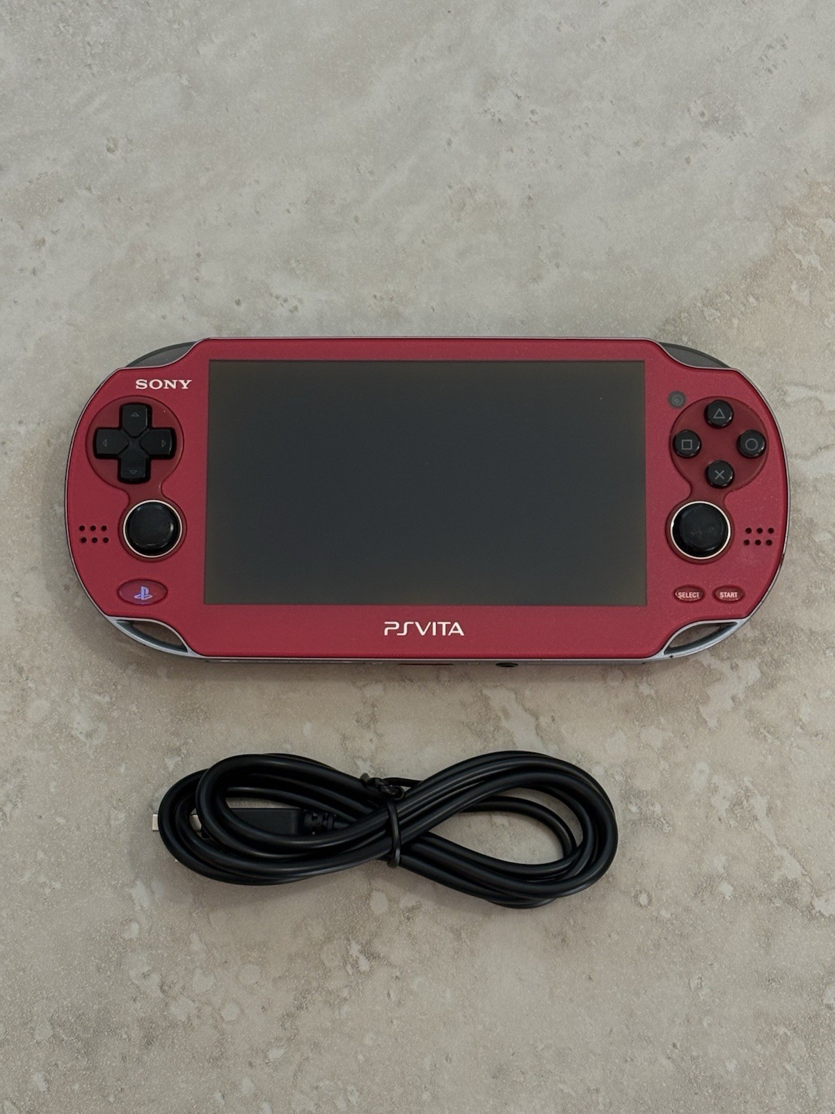 Sony PlayStation PS Vita OLED (PCH-1000) Cosmic Red With Charger USA Seller