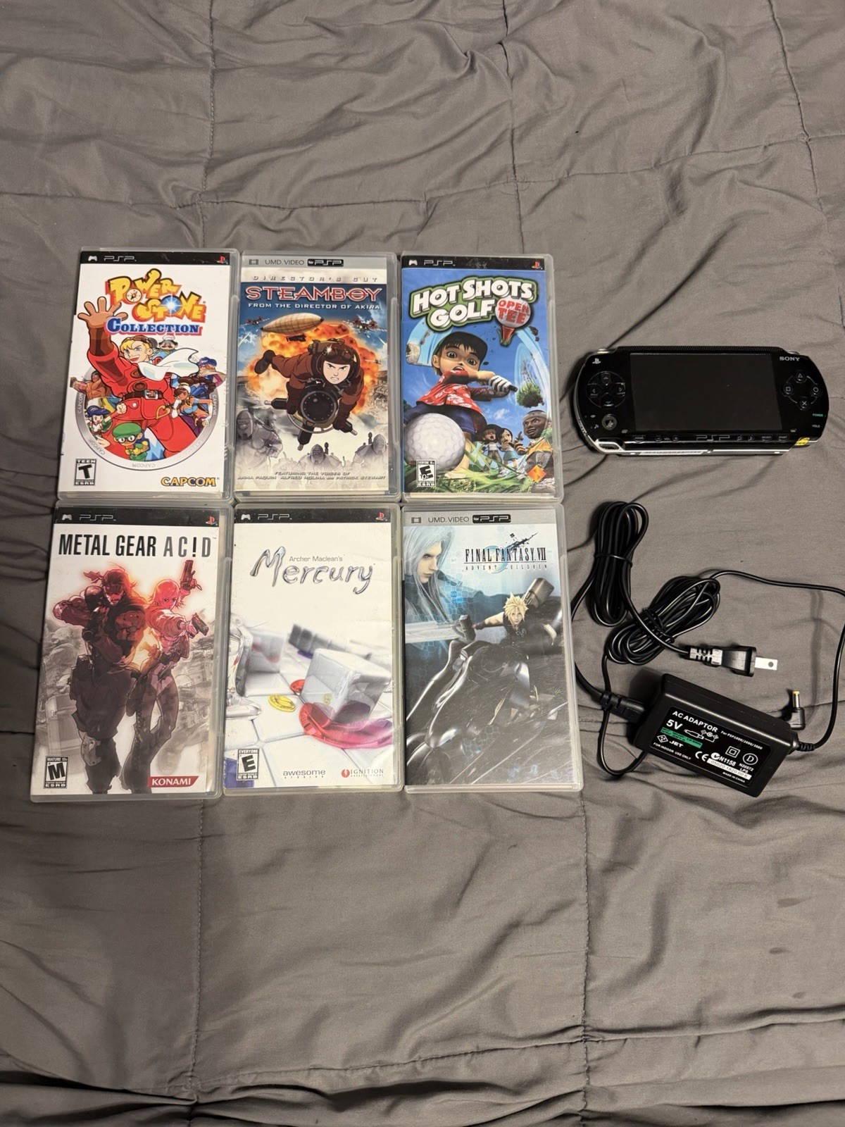Sony PlayStation Portable PSP-1001 Black With Games Not Working