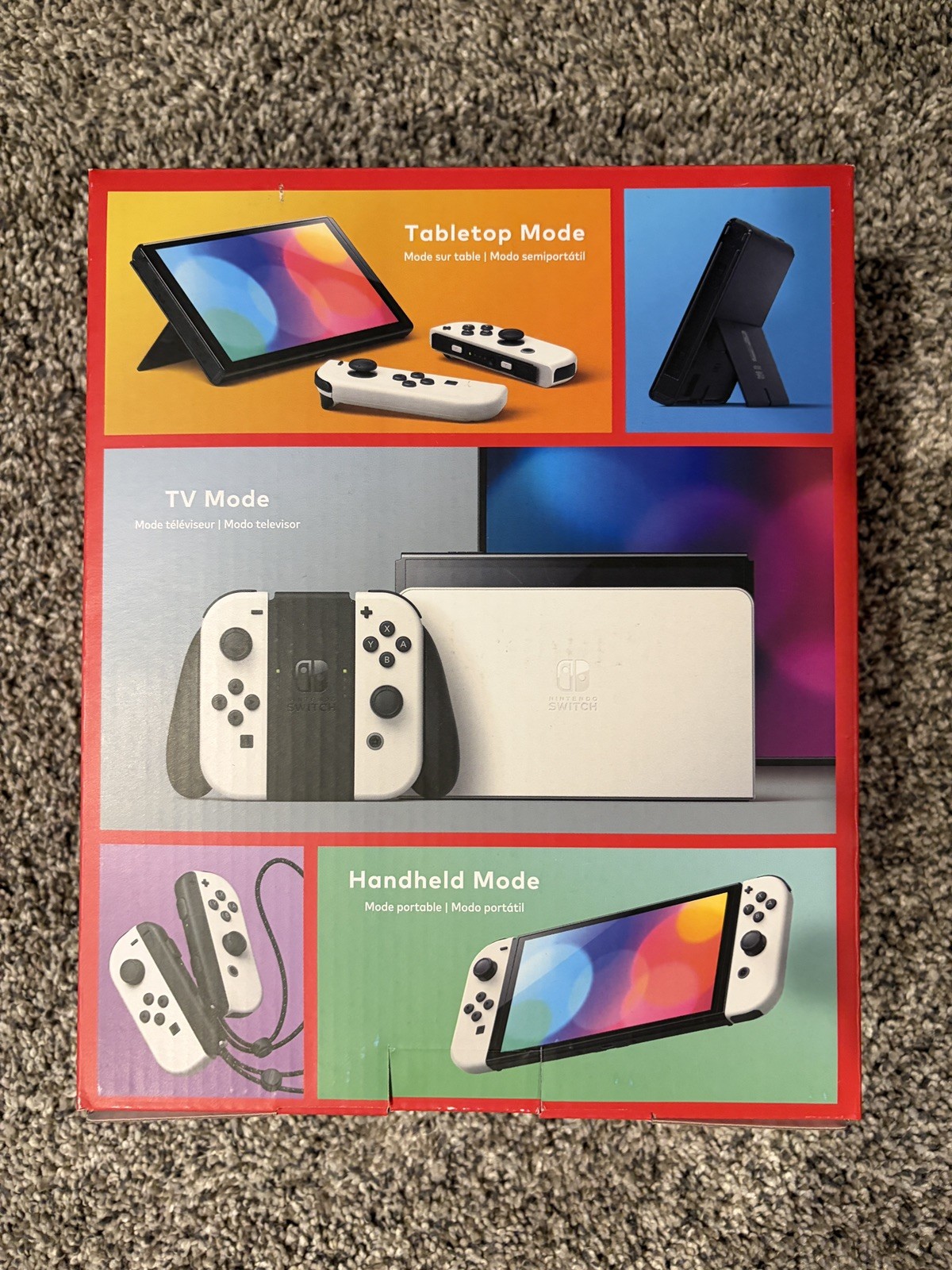 Nintendo Switch OLED Handheld Console – 64GB – White With 128GB microSD and case