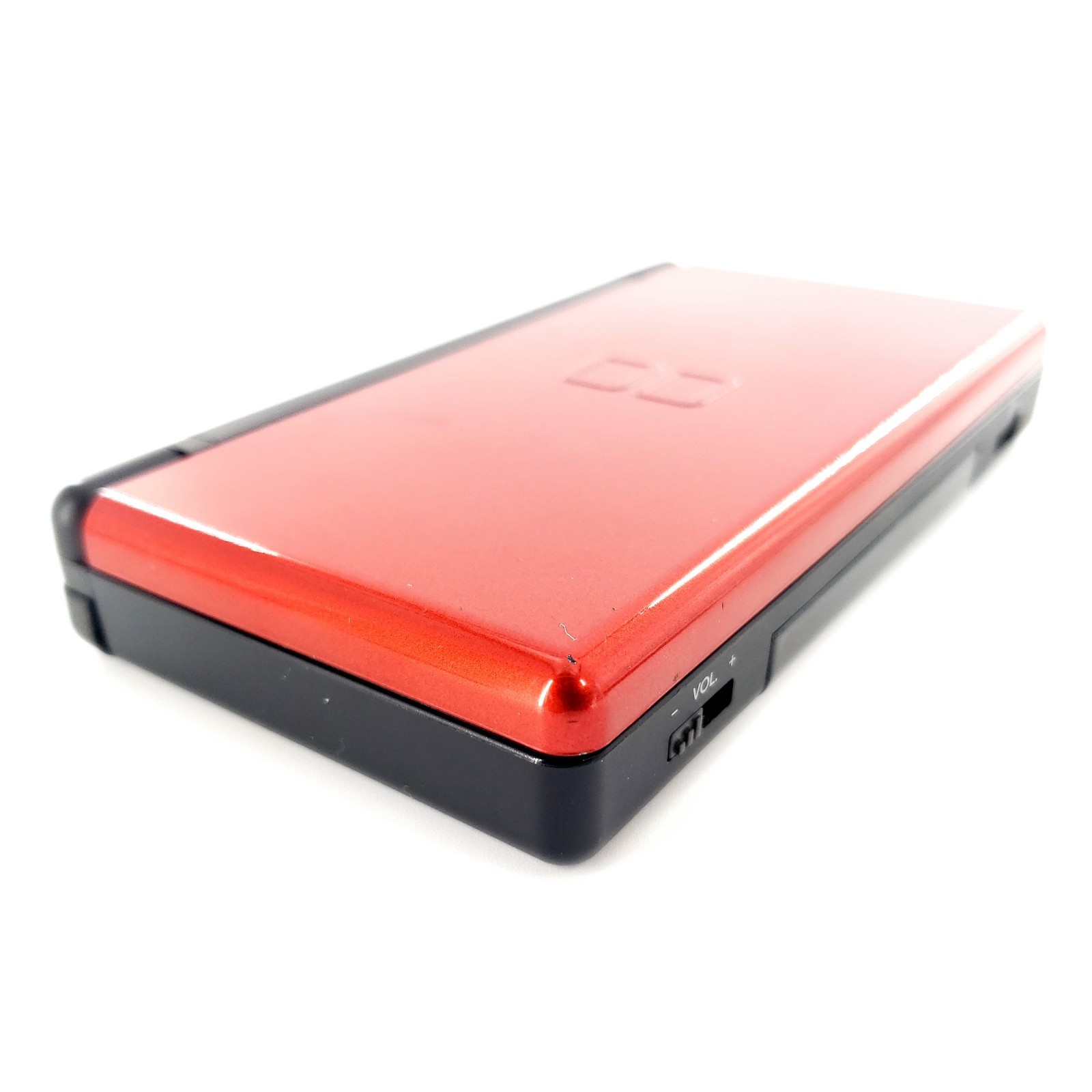 Nintendo DS Lite Handheld System Bundle Crimson Red/Black w/ 4 Games & Charger