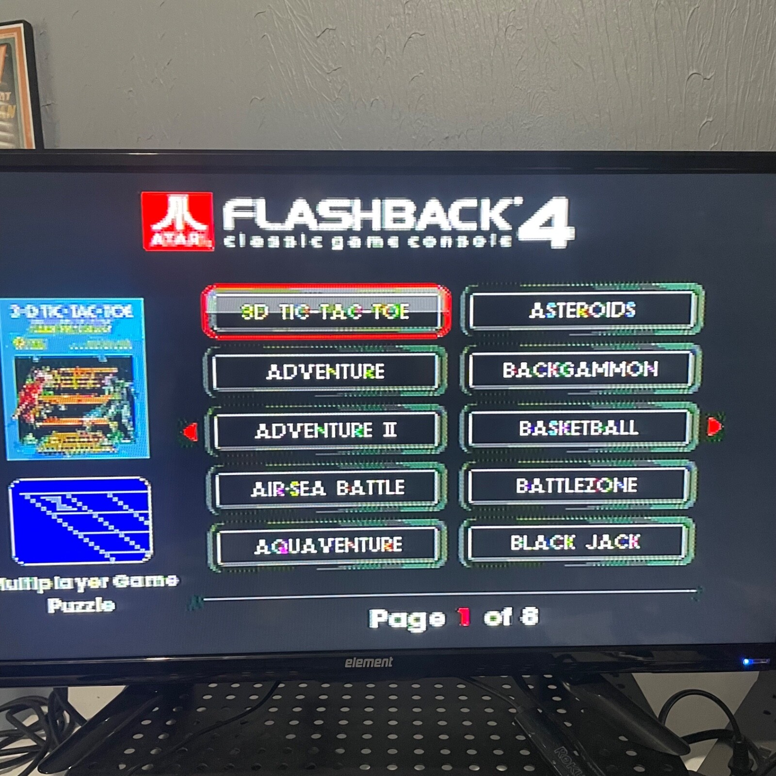 ATARI FLASHBACK 4 Console Wireless With Cables 2 Controllers Tested Working