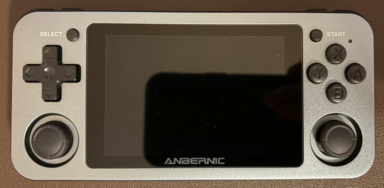 Anbernic 351M Retro Handheld Game Console with Carrying Case, Space Gray Color