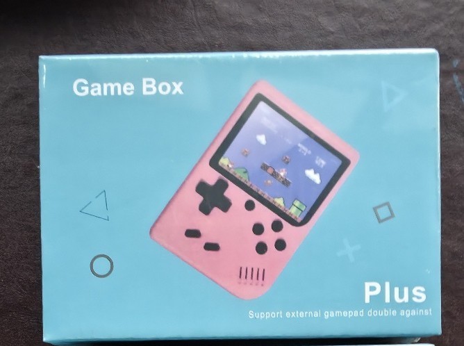 NEW (1) BLUE -Game Box Plus Handheld Con – Retro System w/ Preloaded Games