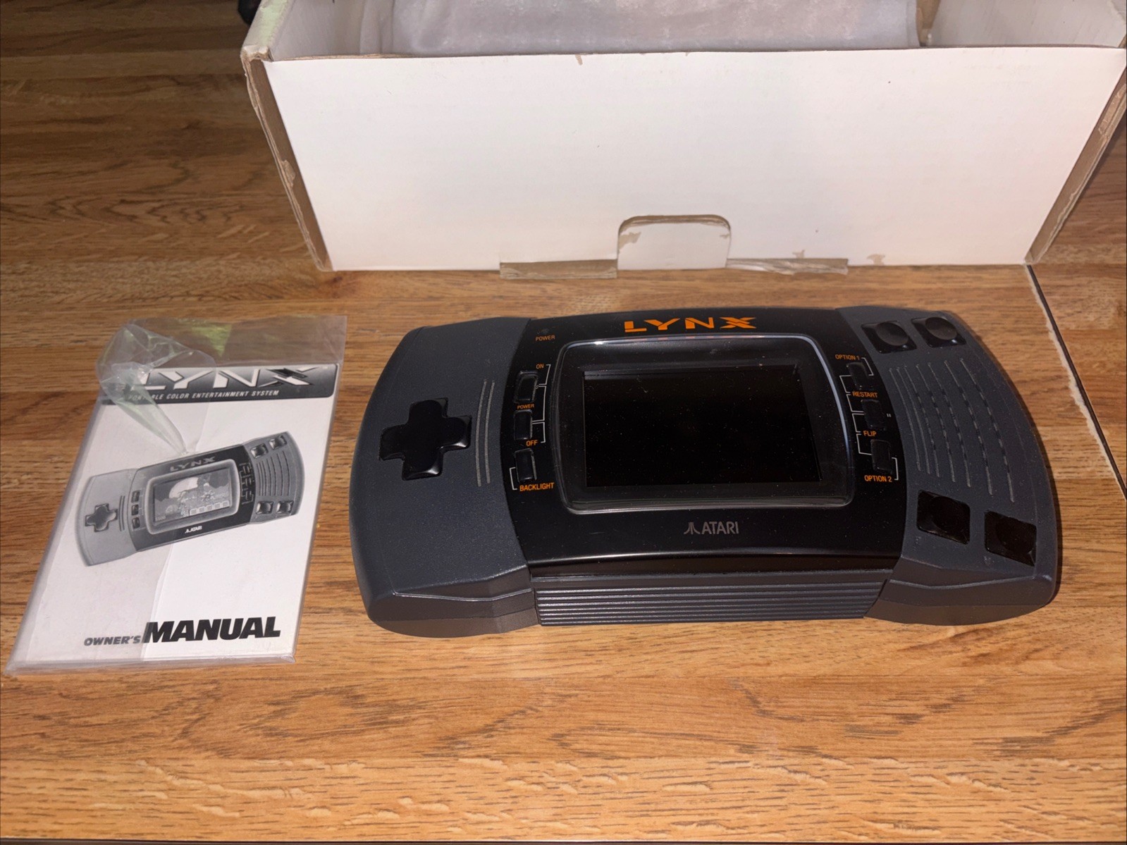 Atari Lynx System with Box and Manual Tested Working