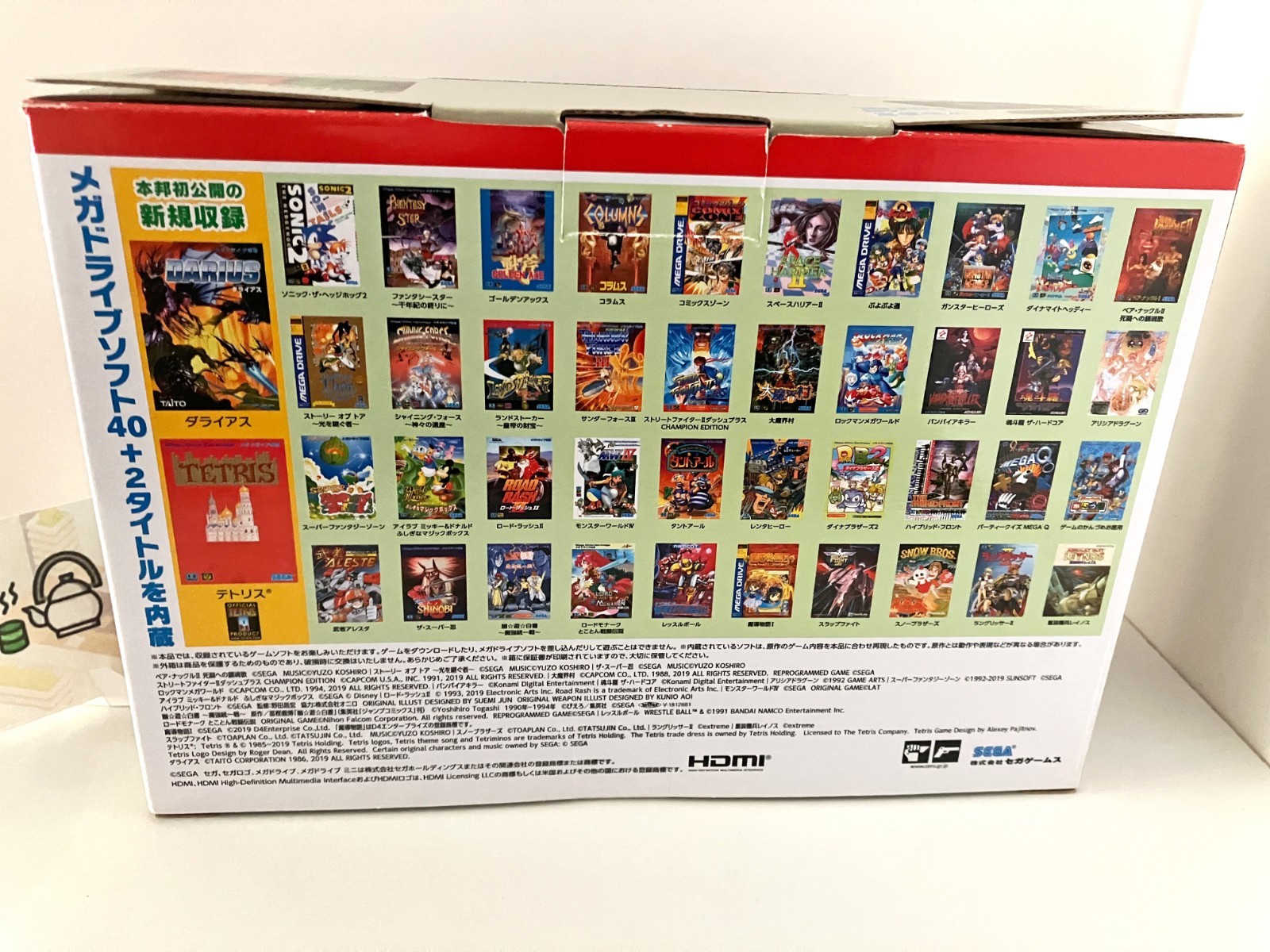 Sega Mega Drive Mini Genesis Console 42 Games HDMI Complete Set Japan