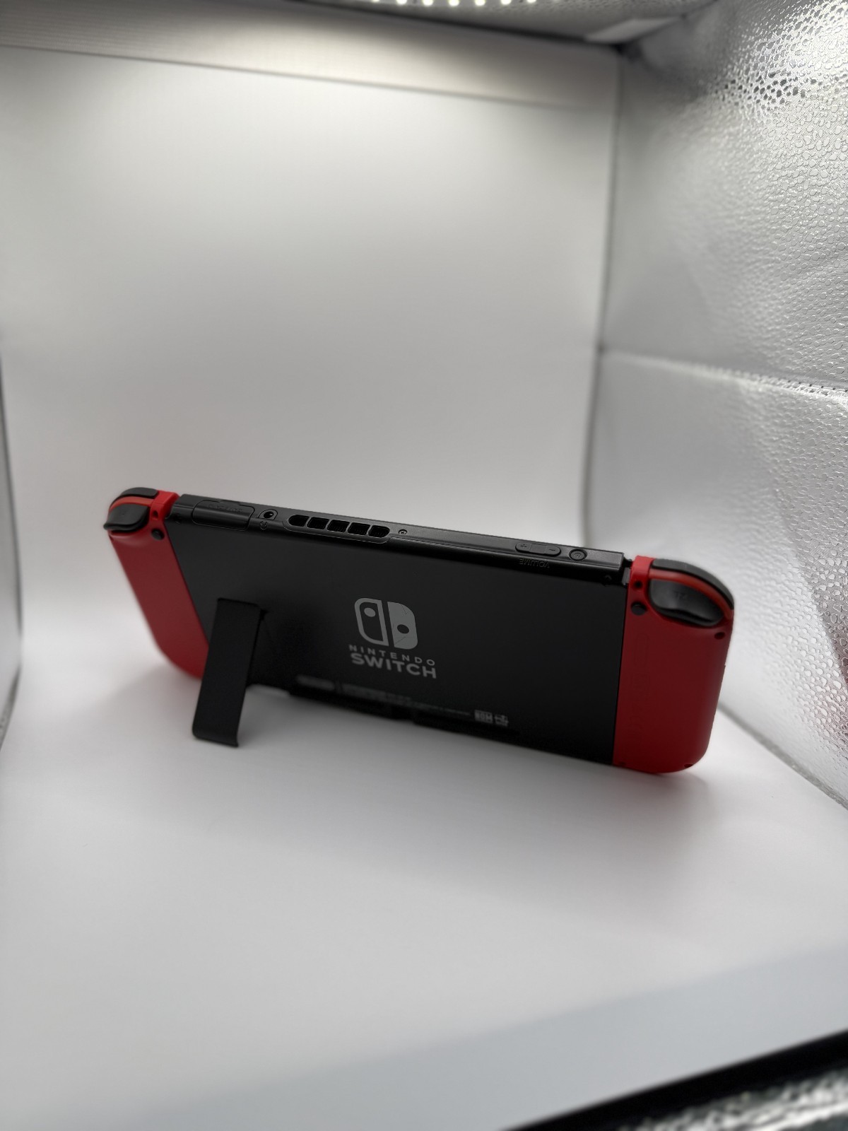 Nintendo Switch Super Mario Odyssey Edition Bundle Box Red Joy-Con Case No Game