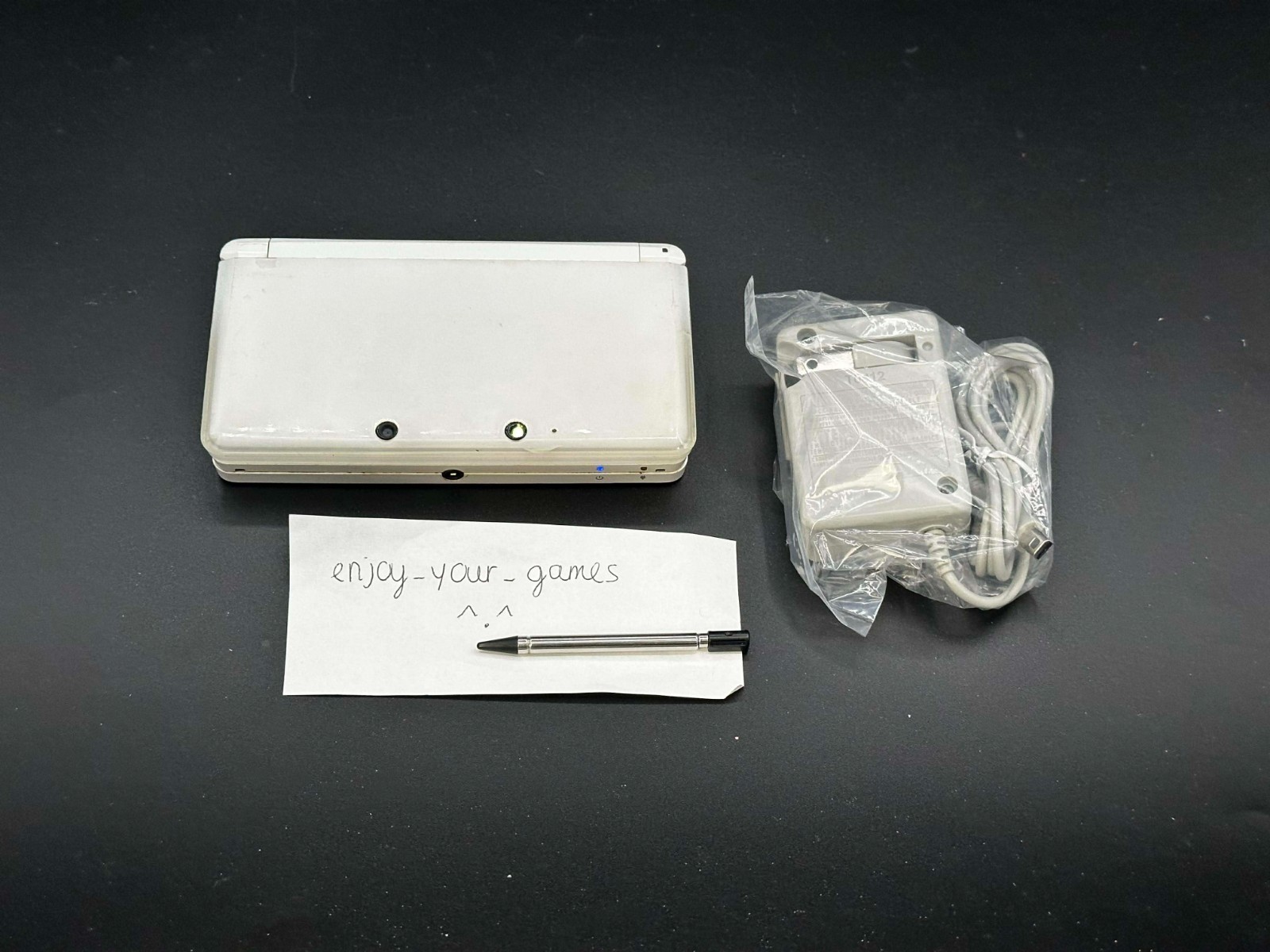Nintendo 3DS Ice White Tested | English | Charger | USA Seller – SHIP IN 1-DAY