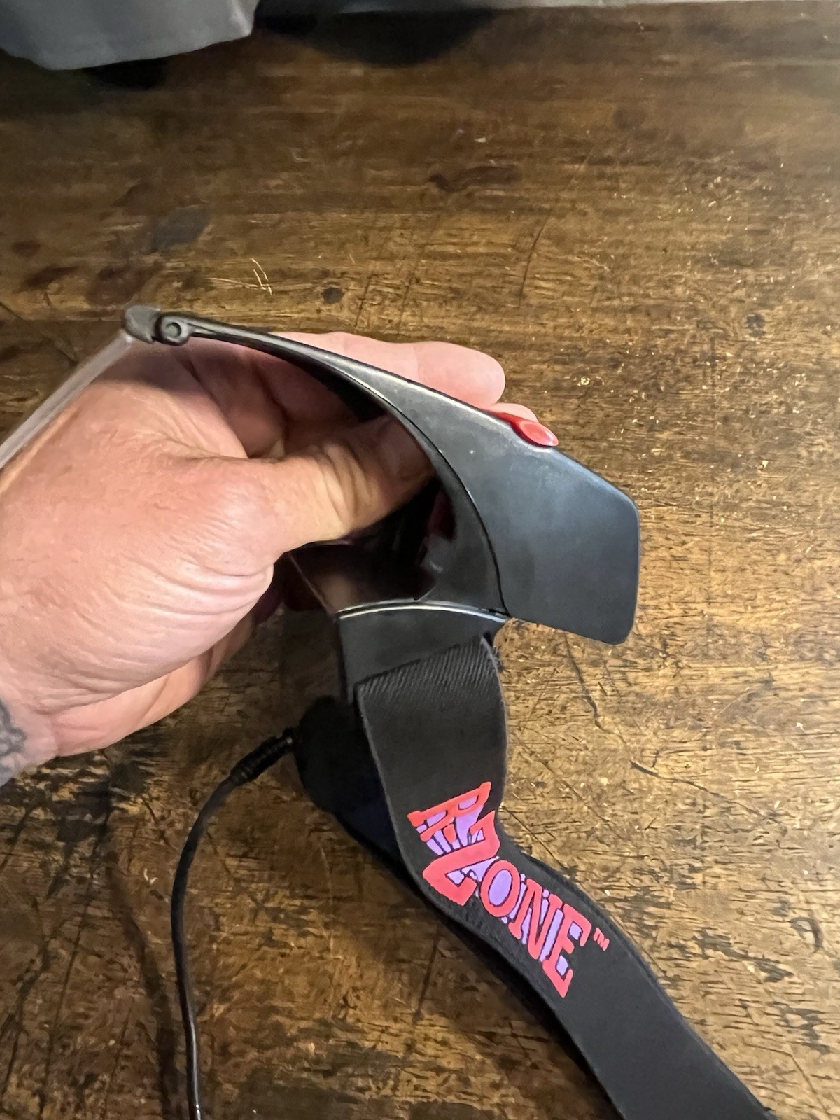Vintage 1995 Tiger Electronics R-Zone Head Gear Vr W/ Sega Virtua Fighter TESTED